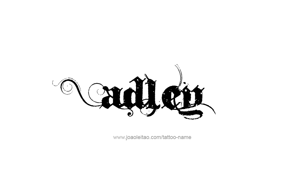 Tattoo Design  Name adley   