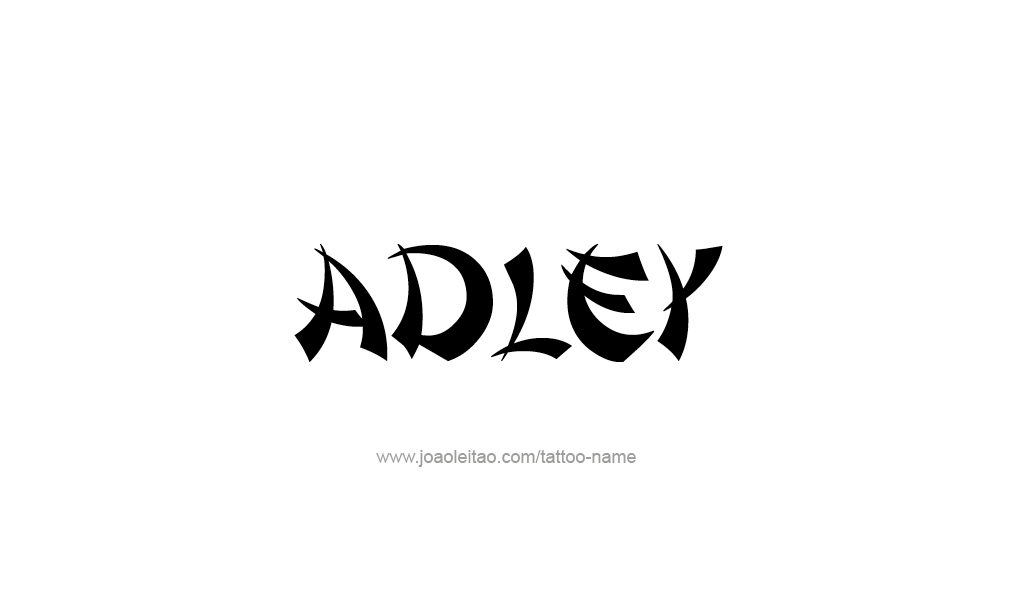 Tattoo Design  Name adley