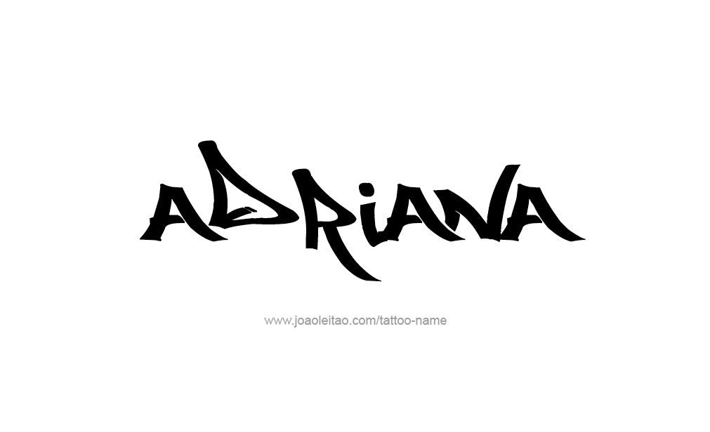 Tattoo Design  Name adriana   