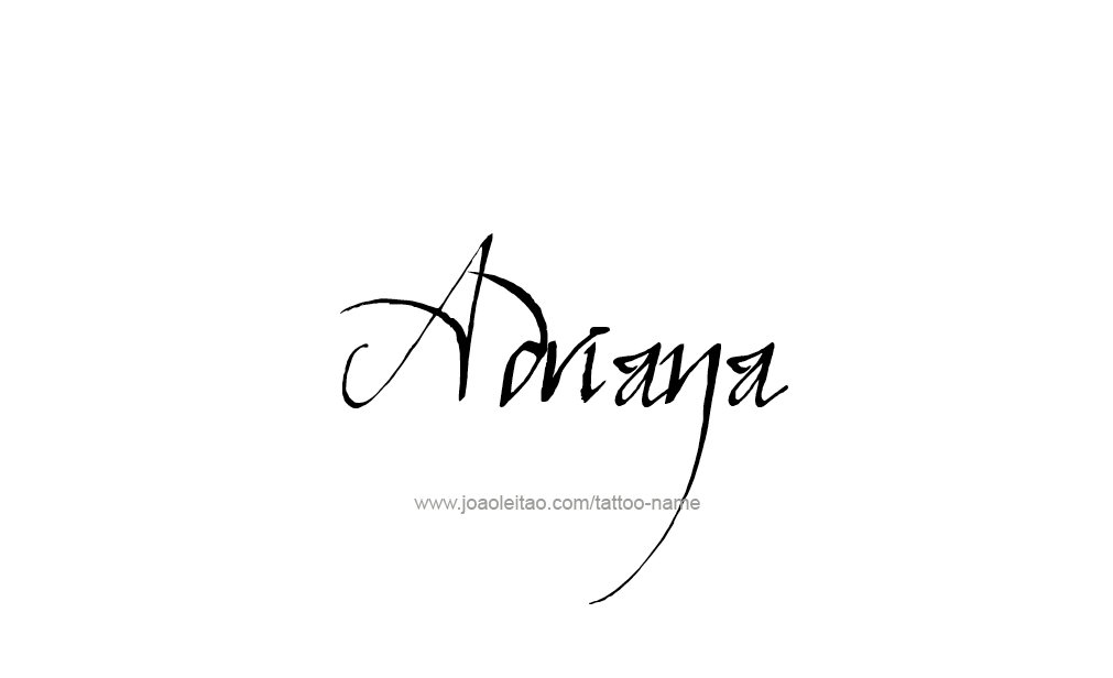 Tattoo Design  Name adriana   