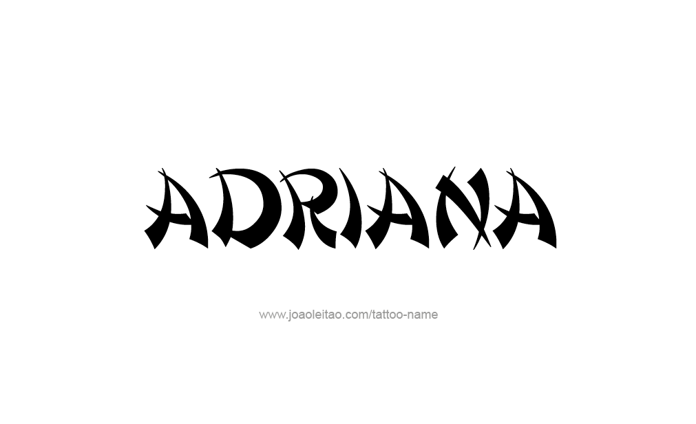 Tattoo Design  Name adriana