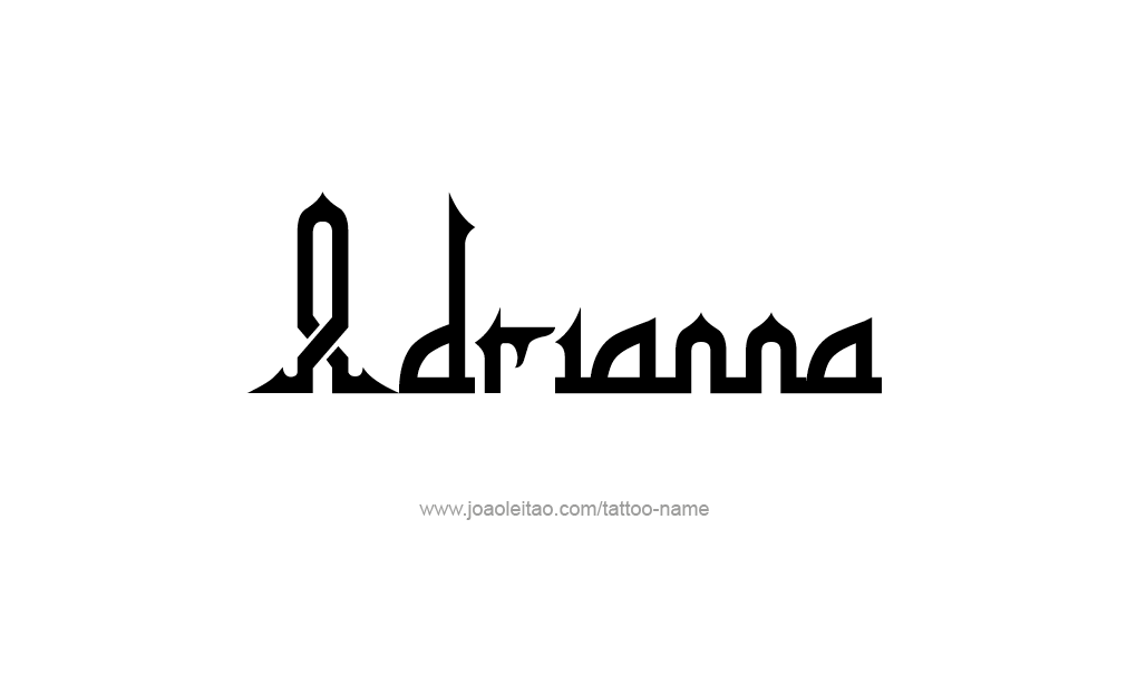 Tattoo Design  Name adrianna   