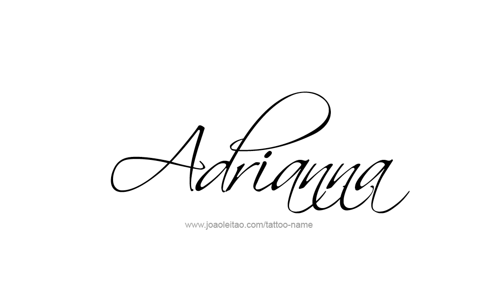 Tattoo Design  Name adrianna   