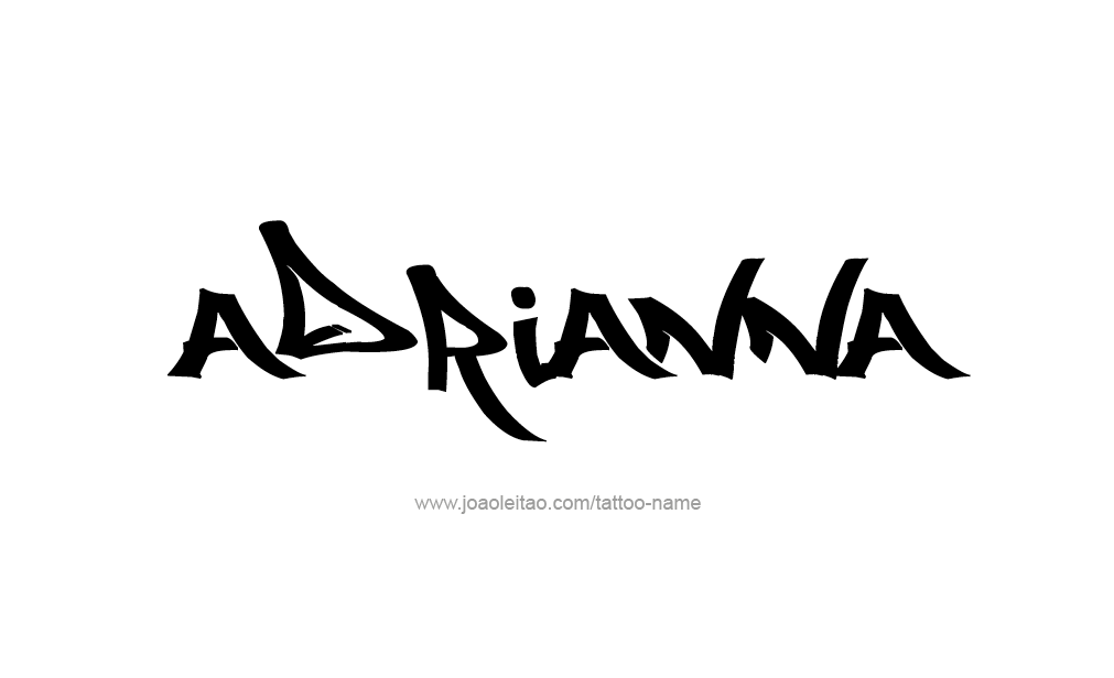 Tattoo Design  Name adrianna   