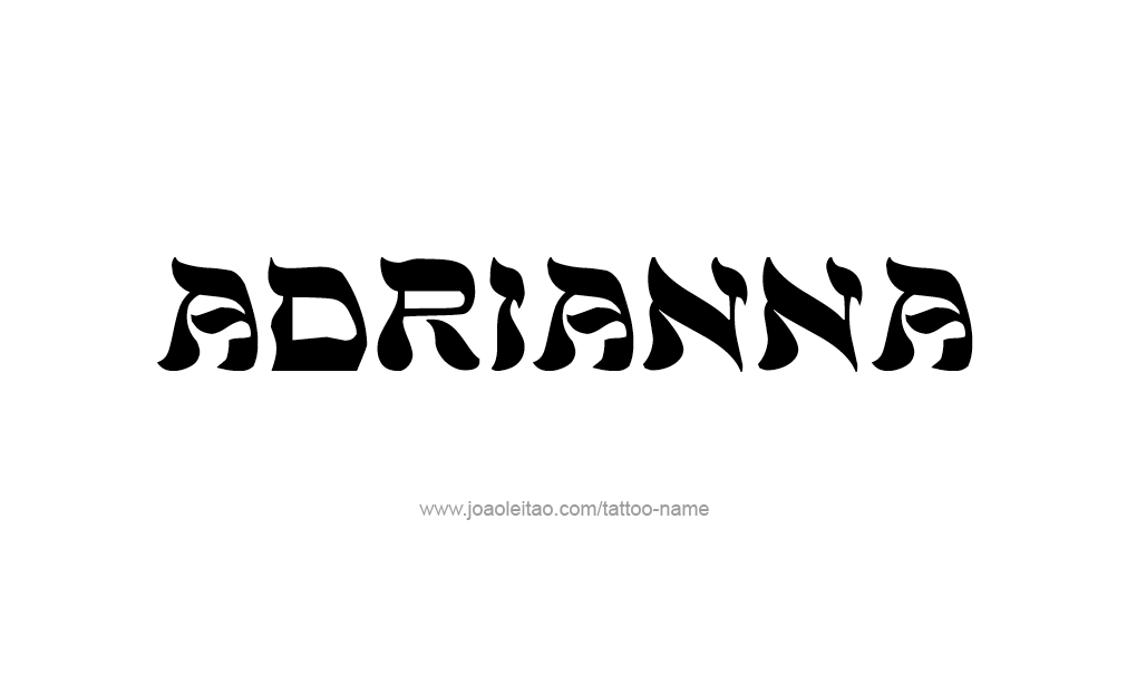 Tattoo Design  Name adrianna   