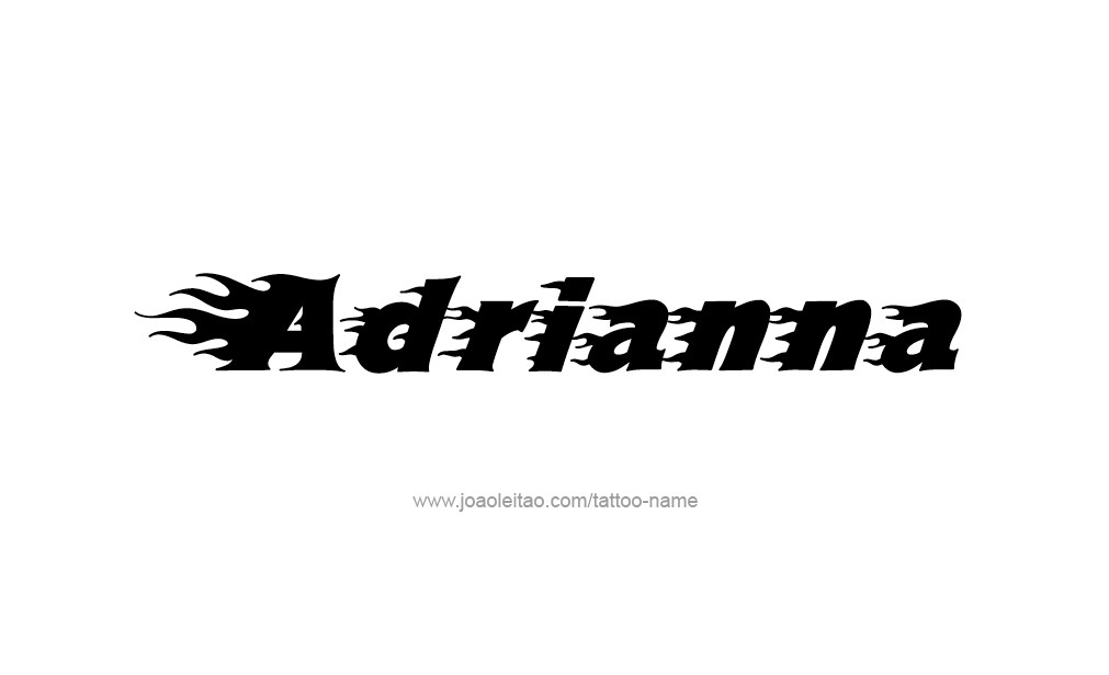 Tattoo Design  Name adrianna   