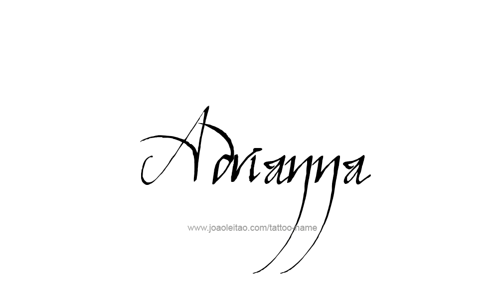 Tattoo Design  Name adrianna   