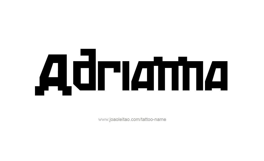 Tattoo Design  Name adrianna   