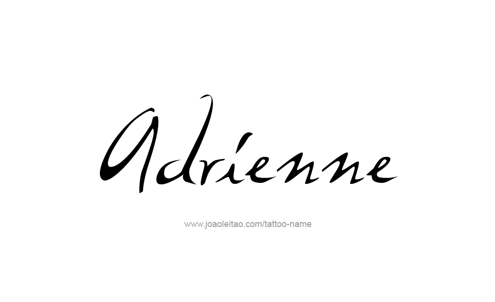 Tattoo Design  Name Adrienne   