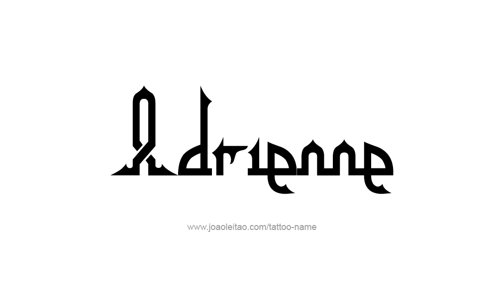 Tattoo Design  Name Adrienne   