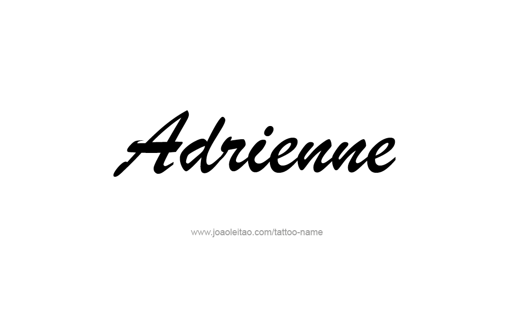 Tattoo Design  Name Adrienne   