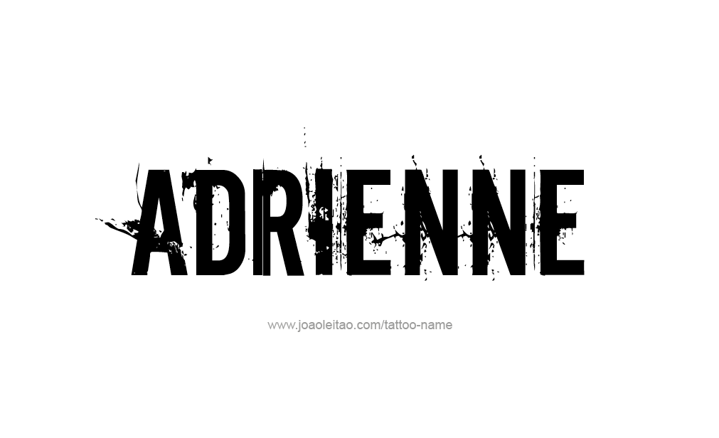 Tattoo Design  Name Adrienne   