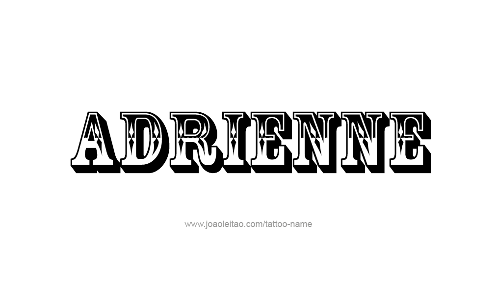 Tattoo Design  Name Adrienne   