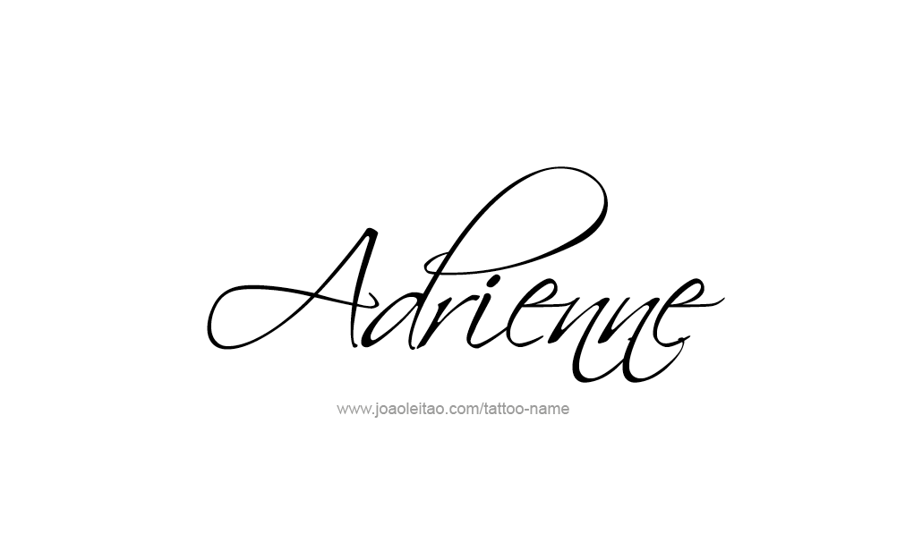 Tattoo Design  Name Adrienne   