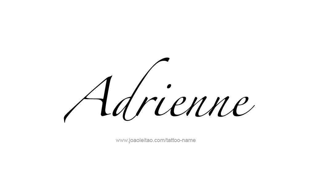 Tattoo Design  Name Adrienne   