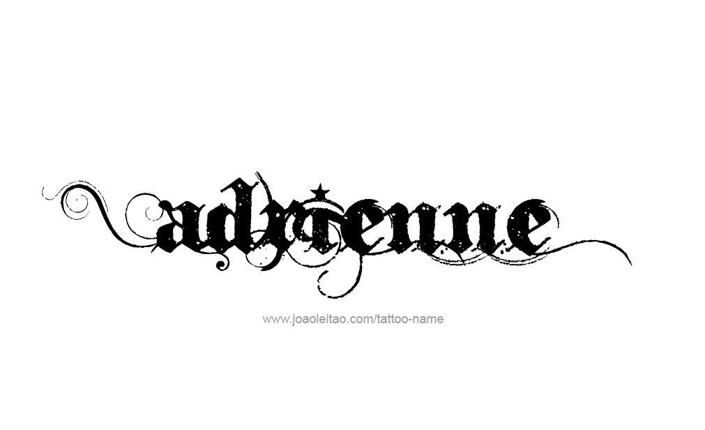 Tattoo Design  Name Adrienne   