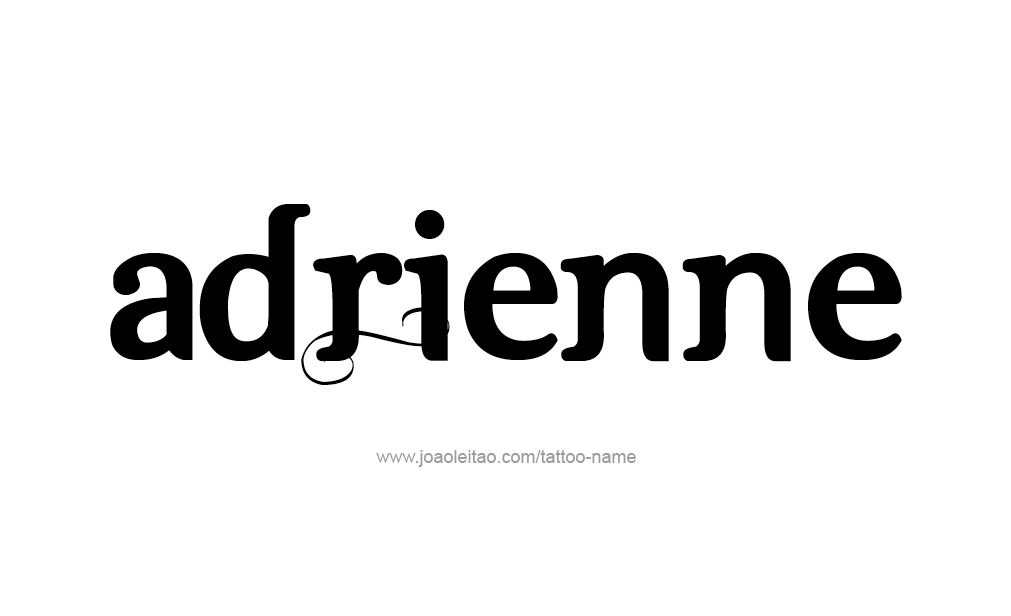 Tattoo Design  Name Adrienne   