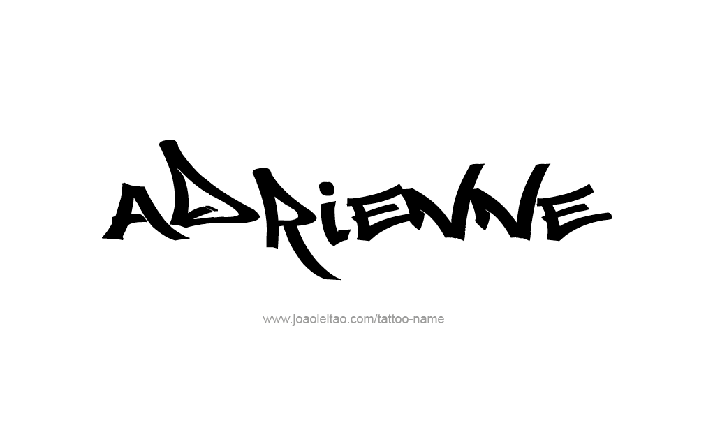 Tattoo Design  Name Adrienne   