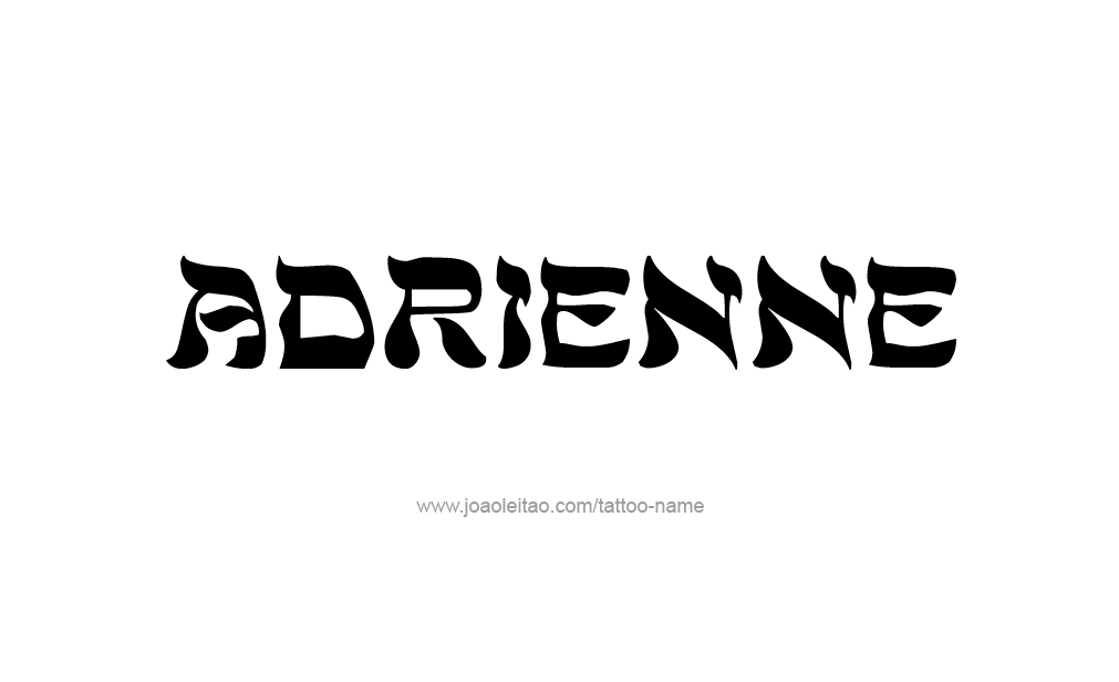 Tattoo Design  Name Adrienne   