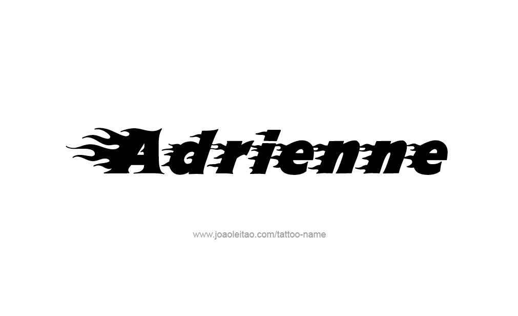 Tattoo Design  Name Adrienne   