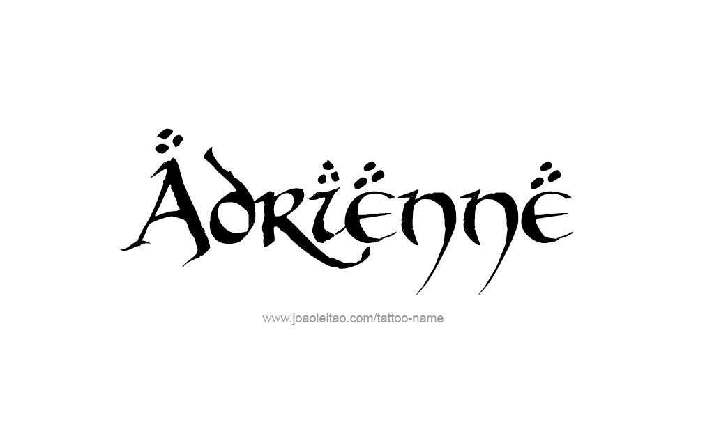 Tattoo Design  Name Adrienne   