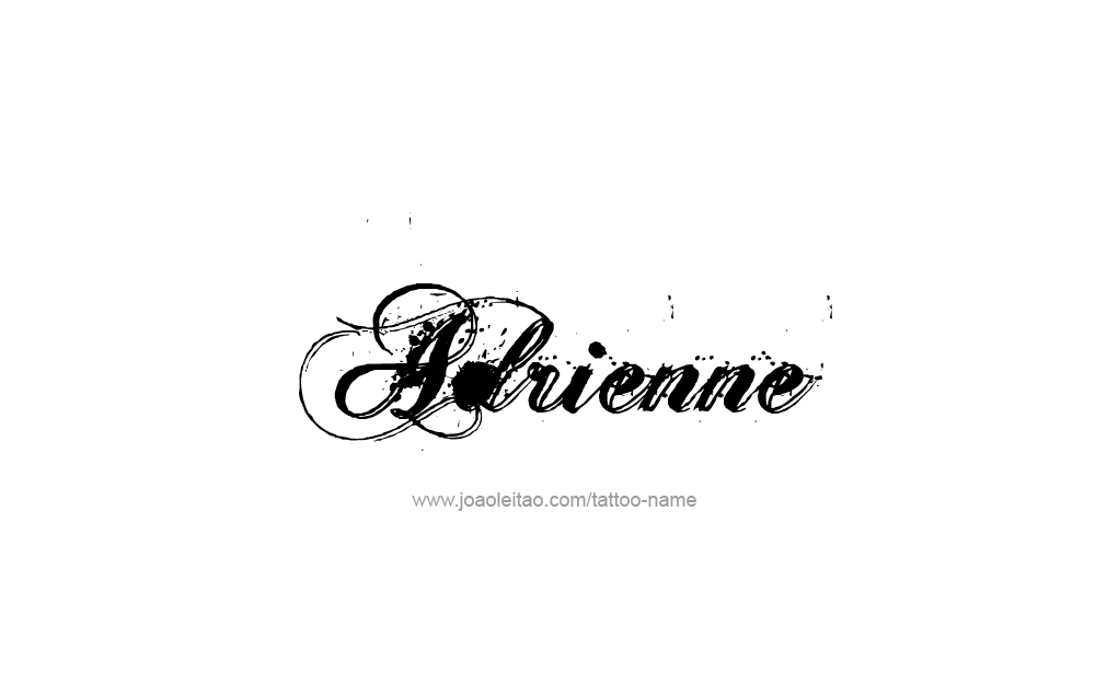 Tattoo Design  Name Adrienne   