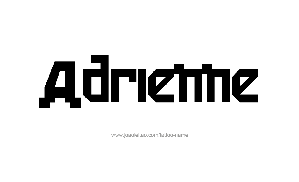 Tattoo Design  Name Adrienne   