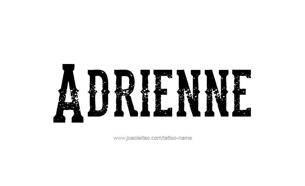 Tattoo Design  Name Adrienne   