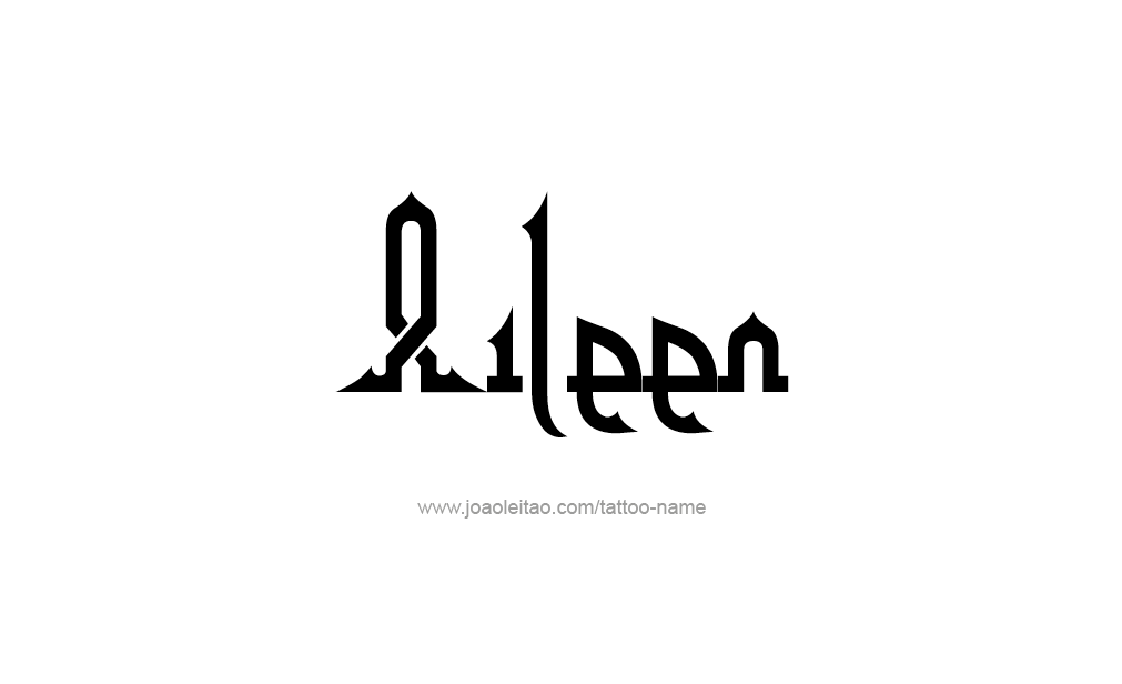 Aileen Name Tattoo Designs