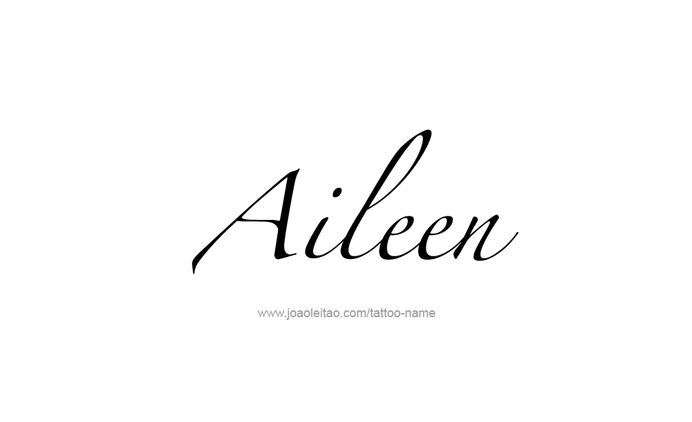 Tattoo Design  Name Aileen   