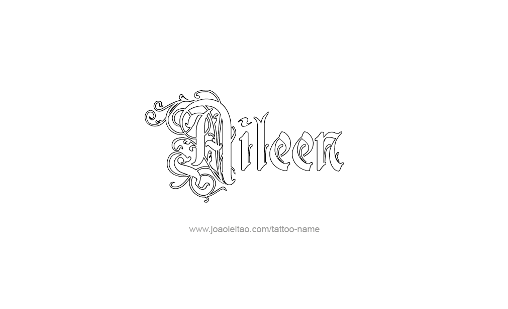 Tattoo Design  Name Aileen   