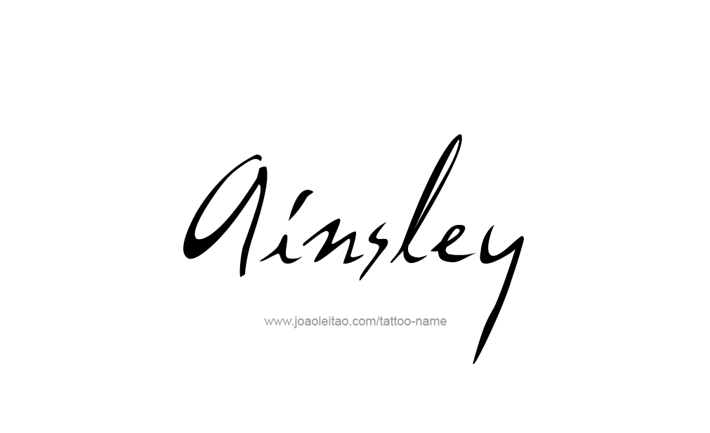 Tattoo Design  Name Ainsley   