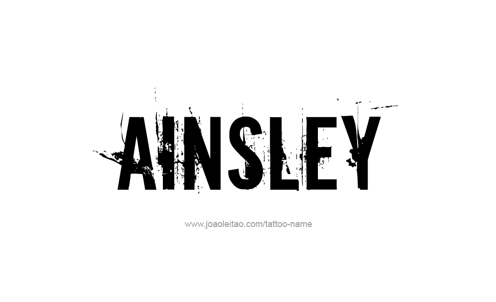 Tattoo Design  Name Ainsley   