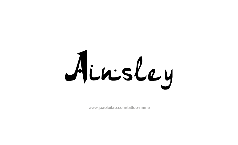 Tattoo Design  Name Ainsley   