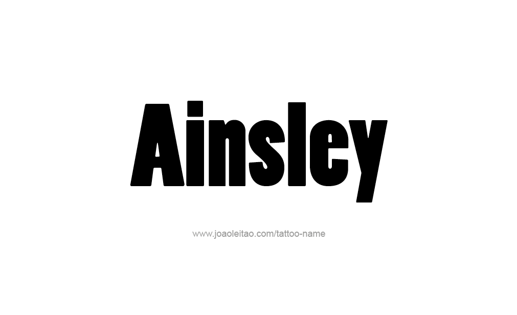 Tattoo Design  Name Ainsley   