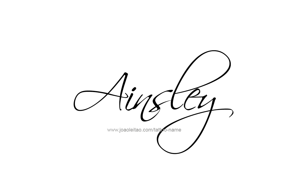 Tattoo Design  Name Ainsley   