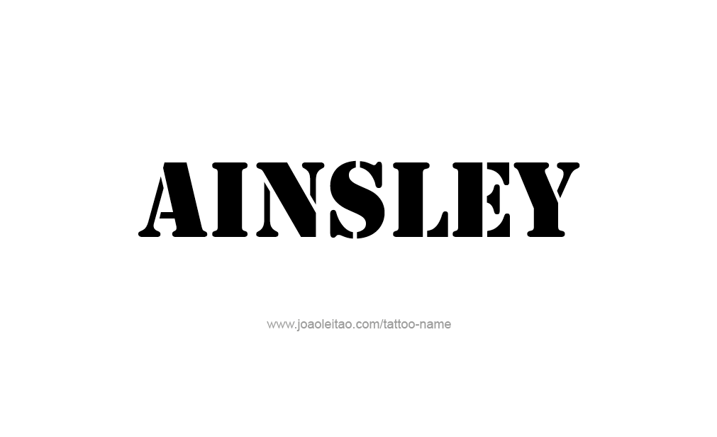 Tattoo Design  Name Ainsley   