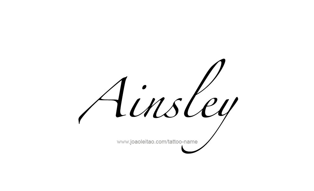 Tattoo Design  Name Ainsley   