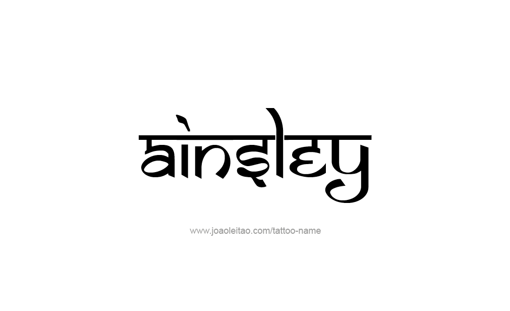 Tattoo Design  Name Ainsley   