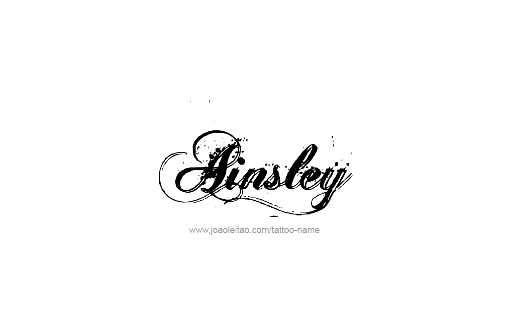 Tattoo Design  Name Ainsley   