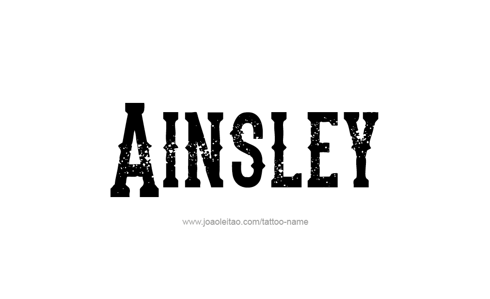 Tattoo Design  Name Ainsley   