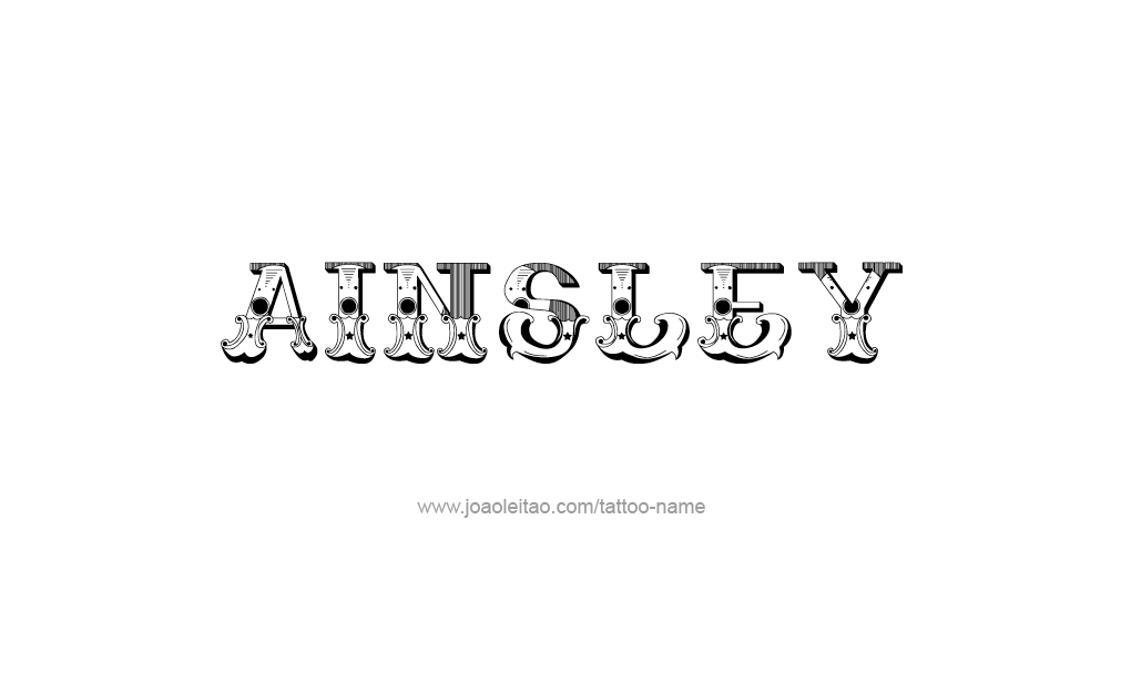 Tattoo Design  Name Ainsley   