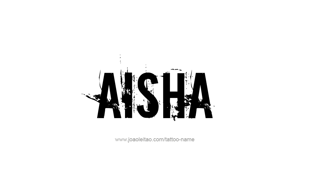 Aisha Name Tattoo Designs