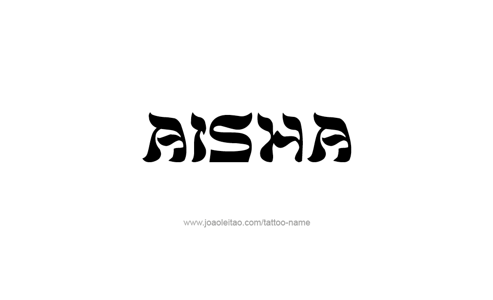Tattoo Design  Name Aisha   