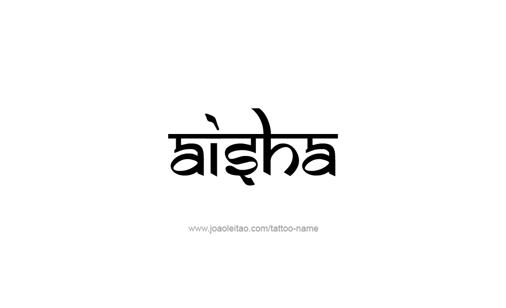 Tattoo Design  Name Aisha   