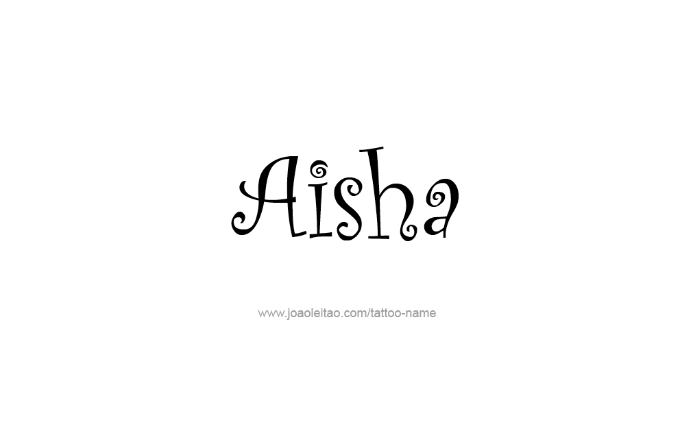 Aisha Name Tattoo Designs