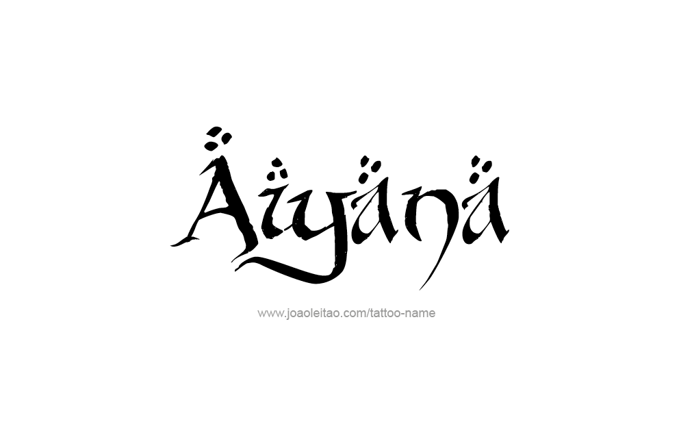 Tattoo Design  Name Aiyana   