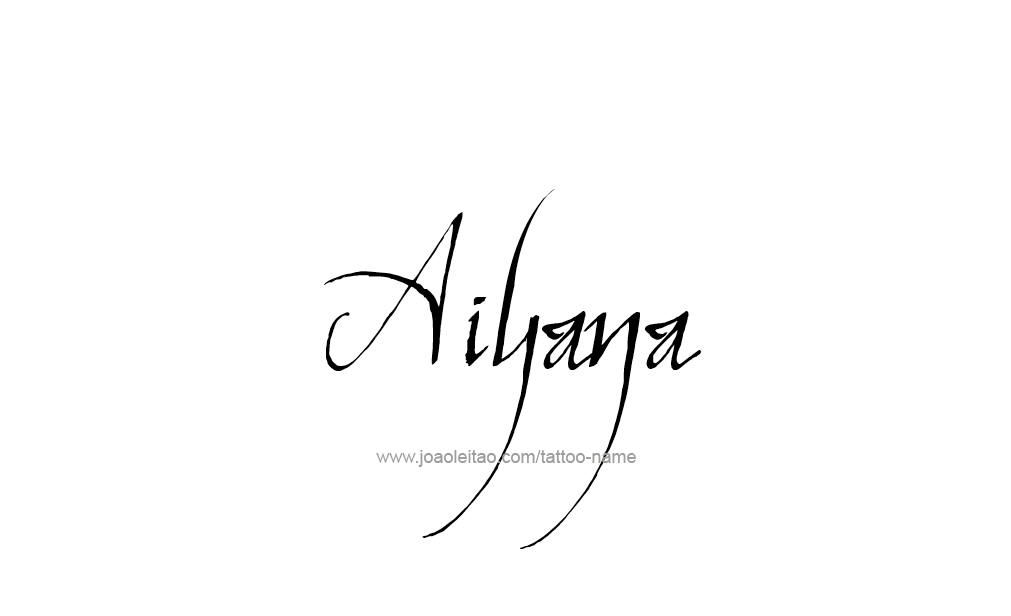 Tattoo Design  Name Aiyana   