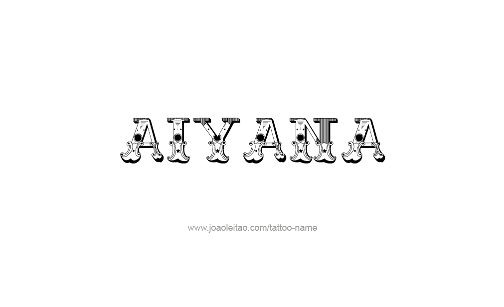 Tattoo Design  Name Aiyana   