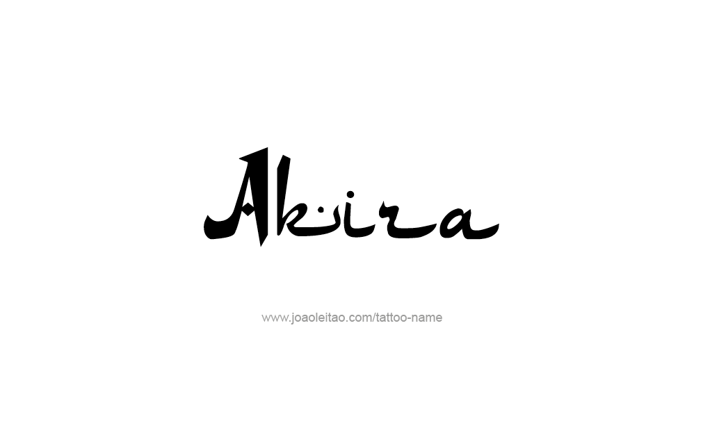 Tattoo Design  Name Akira   